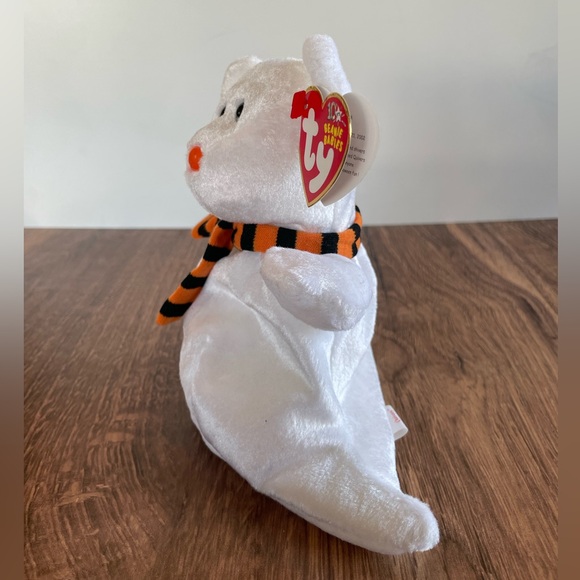 SUMMERWEEN 3 FOR $25: Authentic TY Beanie Baby Quivers the Ghost Bear, 2002. NWT - Picture 2 of 3